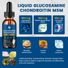 JIANKYTZ (2 Pack) Glucosamine Chondroitin MSM Liquid Drops, High Absorption,