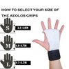 Weight Lifting Hand Grip 3 Holes Leather Gymnastics Grips Hand