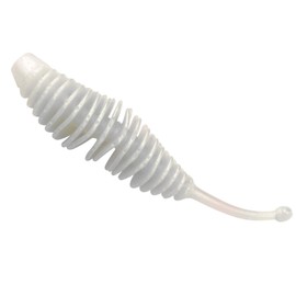 Trout Master Incy Grub 6 cm 6 Rubber Jigs, Colour: Pearl