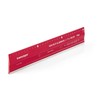 Transotype 17803006 Aluminium Cutting Ruler Red