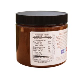 Nutty Novelties Dark Chocolate Almond Butter - High Protein, Sweet Almond Butter - All-Natural, Dark Chocolate Almond Butter Free of Cholesterol & Preservatives - Vegan Almond Butter - 15 Ounces