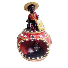 Santo Orisha Elegua House of Elegua Baby Face Elegua Statue Elegua Casa Estatua(12 Inch)