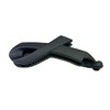 No Slip Banana Clip, Cross Ribbon, Matte Black