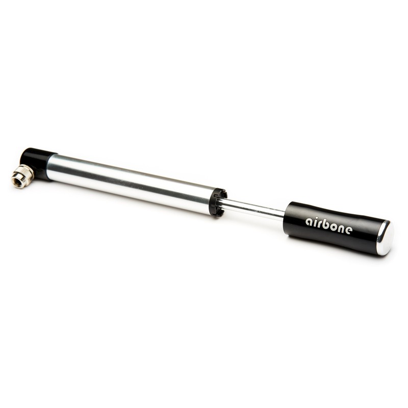 EyezOff Airbone EZ505 Black Aluminum Bicycle Pump 130PSI, Schrader/Presta Hand