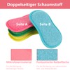 Pack of 12 Washable Colourful Kitchen Sponge Cleaning Sponge Double