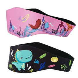 Wenyue Pack of 2 Swimming Headbands, Neoprene Swimming Bands, Waterproof Swimming Headband, Waterproof Headband Hair Band, for Swimming, Other Water Sports