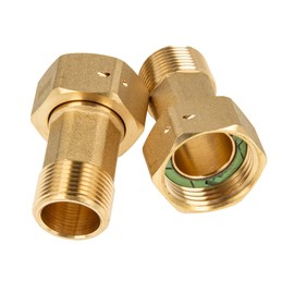 Tecuro Water Meter 1 Inch Union Nut x 3/4 Inch Male Thread (1 Set = 2 Pieces)