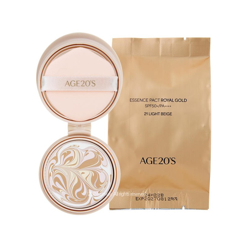 AGE20S 에이지투웨니스 에센스 팩트 로얄골드 21호 리필 AGE20S Essence Pact