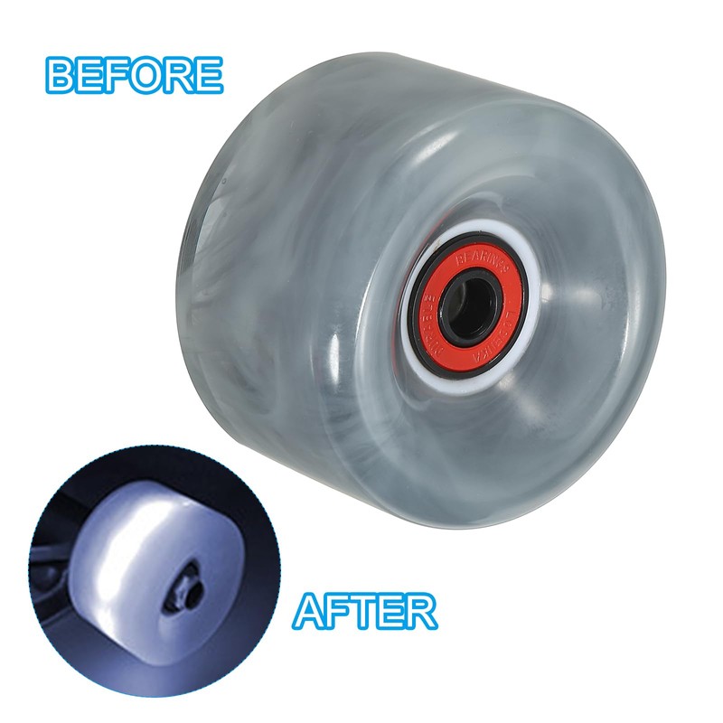 PATIKIL Roller Skate Wheels Set, 4 Pack 65mm 78A Light