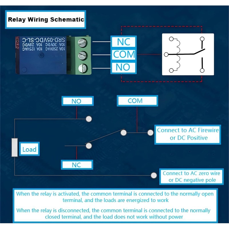 MTDELE 8 Pcs DC 5V Relay 1 Channel Module with