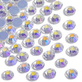 Beadsland 2880 Pieces Hotfix Rhinestones, Heat Fix Rhinestones for Crafts, Hotfix Crystal Round Gemstones, Starry Sky (SS6/1.9-2.1mm)