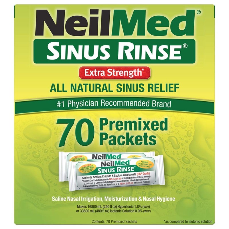 Neilmed Sinus Rinse Extra Strength Hypertonic 70 Packets