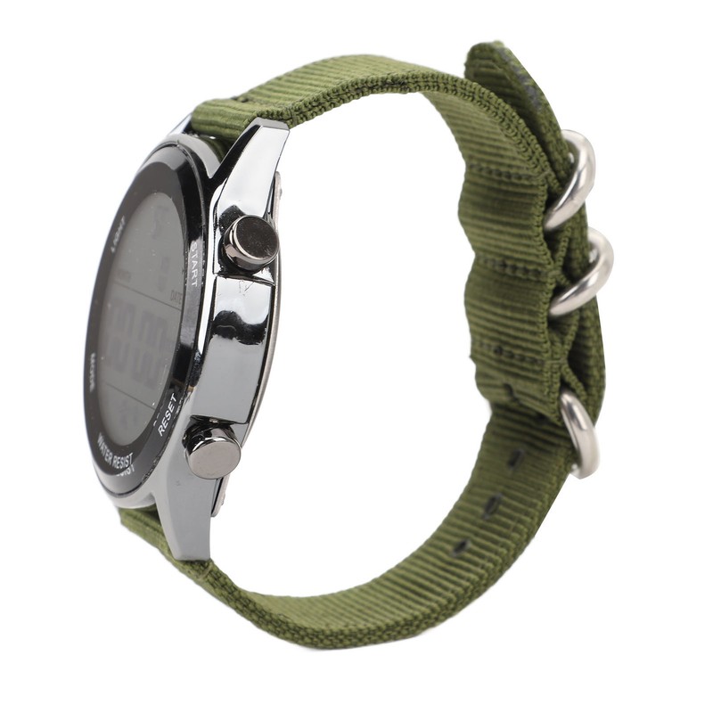Men Digital Sports Watch Waterproof Alarm Countdown Dual Time Zone