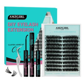 Natural Lash Clusters Left&Right Eyelash Clusters 200pcs C Curl Wispy Cluster Lashes DIY Individual Lashes Extension Thin Band Cluster Eyelashes Extensions(80D,10Pairs Mix9-18mm)