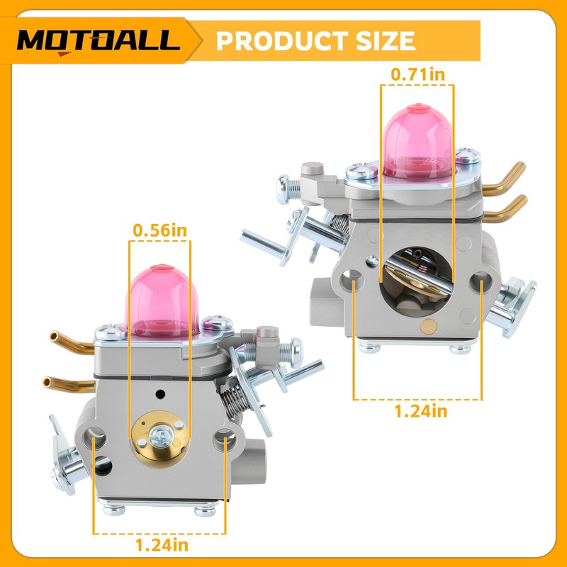 MOTOALL 531127910 Carburetor Kit for Husqvarna 130C 130L 330LK Trimmer