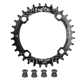 UPANBIKE Bike Narrow Wide Chainring 104 BCD Round Shape Single Chain Ring 32T 34T 36T 38T
