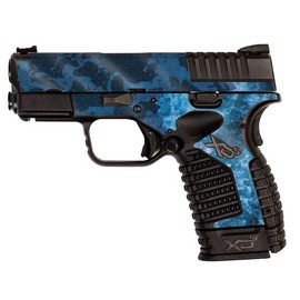 MightySkins Glossy Glitter Skin Compatible with Springfield XDS 3.3 - Ocean Waves | Protective, Durable High-Gloss Glitter Finish | Easy to Apply, Remove, and Change Styles | Made in The USA