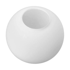 7.1 Inch Frosted White Glass Globe Lamp Shade with 2.56" Smooth Opening (No Lip) Milk Glass Ball Lampshade Cover Opal Sphere Shade Chandelier Light Fixture for Wall Sconce Pendant Light Table Lamp