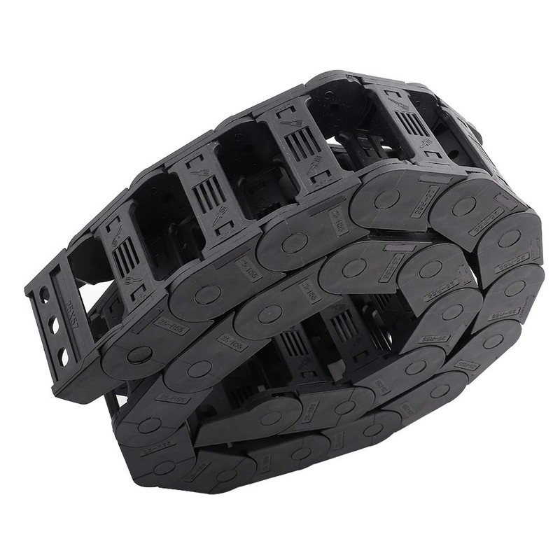 R55 25mm x 57mm Black Plastic Cable Wire Carrier Drag