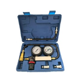 TU-21small Engine Fuel Leak Detector - Cylinder Leak Tester kit with Compression Gauge, Spark Plug Fitting - for Automotive Pressure Leak Testing(Blue)