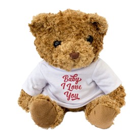 BABY I LOVE YOU - Teddy Bear - Cute Soft Cuddly - Gift Present Birthday Xmas Valentine