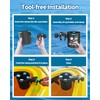 Seaperk Clamp On Kayak Cup Holder, Adjustable & Tool -