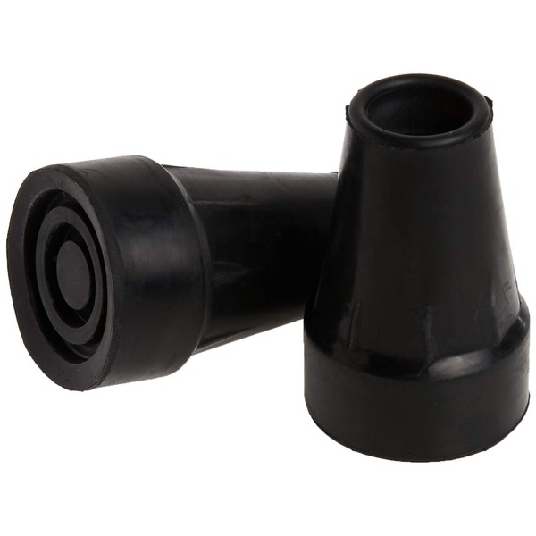 PCP Crutch Tip Replacement, Black, Large