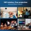 Mini Projector,Support 4K 1080P Portable Projector with Dual Band WIFI6