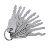 GZQ 10pcs Jiggler Keys Stainless Steel Mini Jigglers Lock Pick