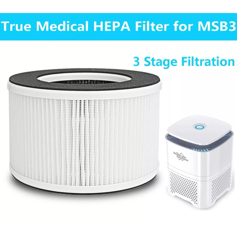 Membrane Solutions 2x Replacement True HEPA Filter For Membrane Solutions