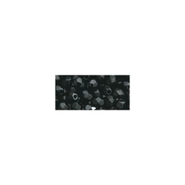 Rayher Glas Schliffperle, 4mm ø, irisierend, schwarz, Dose 100 Stück, 14200576