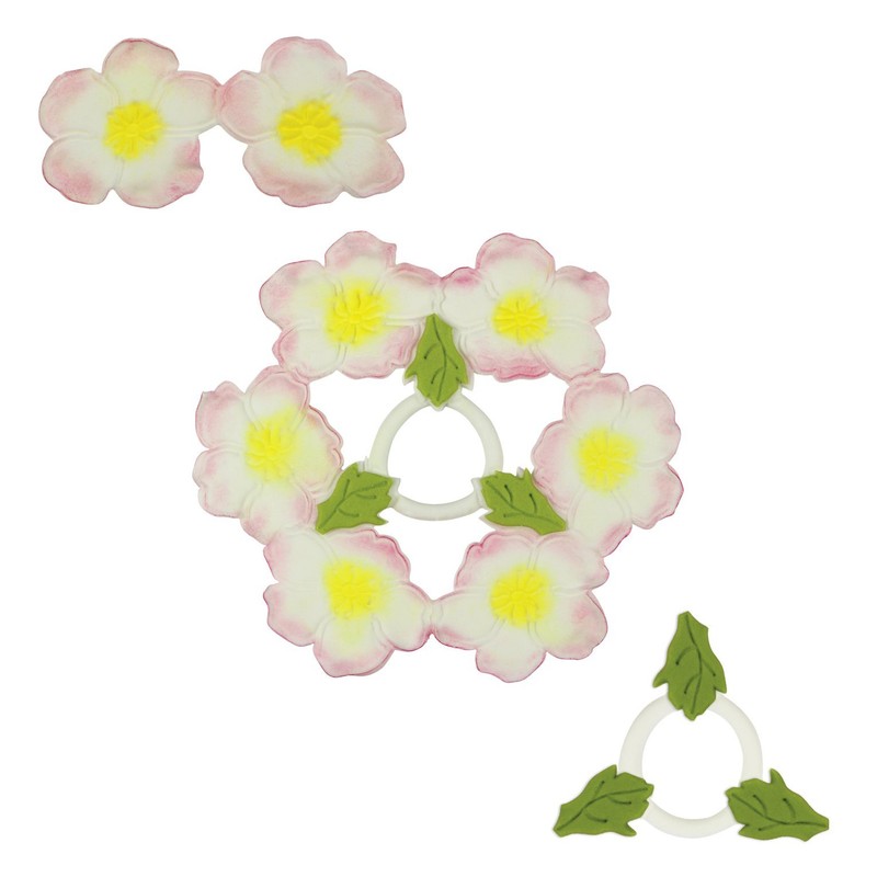 PME JEM Briar Rose Cutwork Embroidery Cutters, Set of 3,White,12