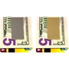 Set of 2 Chrome-Plated Stainless Steel Money Clip in Silver