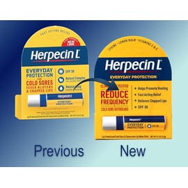 Herpecin-L bálsamo labial, 30 SPF, 0,1 onza, Paquete de 4