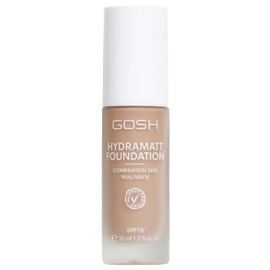 GOSH Foundation with SPF 15 for Light & Dark Skin, Vegan, Mattifying Makeup for Dry, Sensitive & Oily Skin, Smudge-proof and Sweat-Proof, Oil-Free, Coverage Adjustable, No Mask Effect, 012N