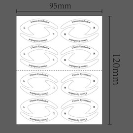 64PCS Eyeliner Schablone Lidschatten Schablone Eyeliner Schablone Sticker & Lidschatten Schablonen Sticker Kit Augen Make up Schablone Cat Eyes Make up Tool Eyes Winged Eyeliner Tape