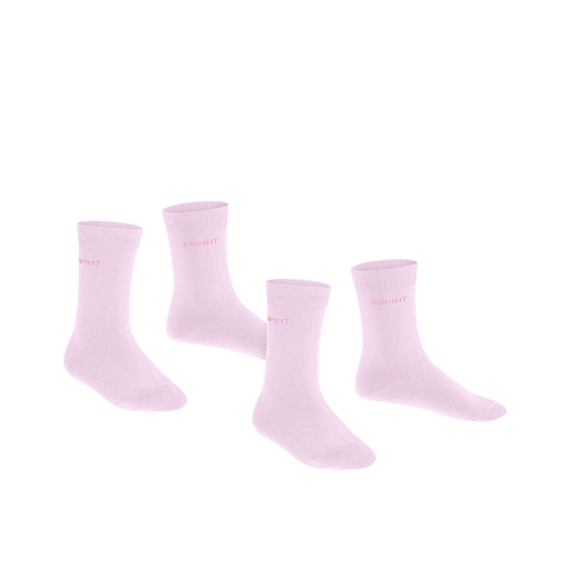 ESPRIT Unisex Children's Cotton Socks (Pack of 2), Pink (Rose