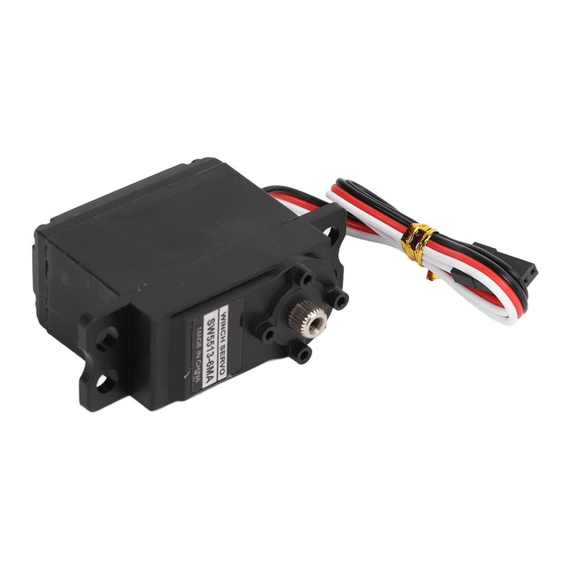 Servo Motor Gear, Black Sail Winch Anolog Servos for RC