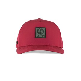 NIXY Premium Waterproof Trucker Cap - Lightweight, Breathable, Adjustable Strap, Moisture Absorbing Sweatband, Durable Shape, and Floatable - Perfect for Outdoor Activities - Medium, Sunset Red