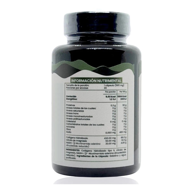 Nadh+ Nicotinamida Adenina Dinucleótido 30 Cápsulas Tibet