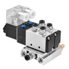 Heschen Pneumatic Solenoid Valve 4V210-08 PT1/4 12V DC 5-Way 2