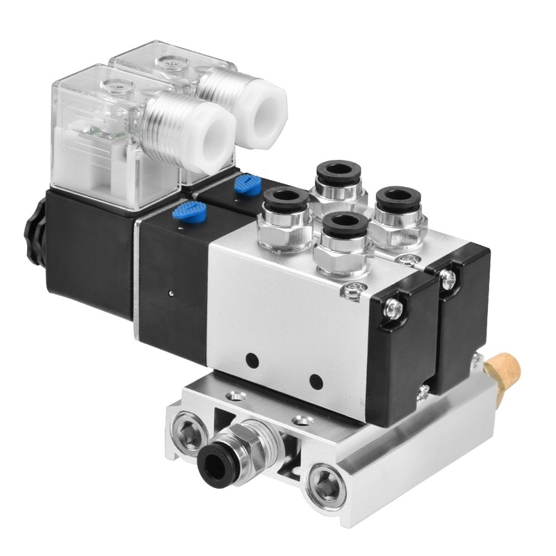Heschen Pneumatic Solenoid Valve 4V210-08 PT1/4 12V DC 5-Way 2