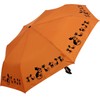 Doppler Mini Pocket Umbrella Open-Close Automatic Cats, orange
