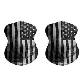 Olarveo 2-Pack American Flag and map Outdoor Face Mask, Half Dust-Proof Windproof Motorcycle Bicycle Bike Face Mask for Cycling, Hiking, Camping, Climbing, Fishing, Hunting, Jogging, Motorcycling