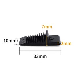 Lokatall 200Pcs Window Glazing Glass Packers Spacers, Wedge Shape Glass Gasket Spacers, Aluminium Window Gaskets, Leveling Flooring Packers, Thickness from 1mm to 10mm, Black (35×10mmm)