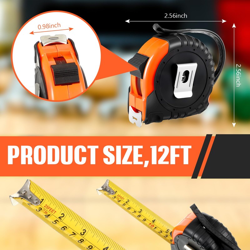 Copkim 50 Pieces Tape Measure Retractable and Easy Read with