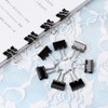 60 Pcs 25mm Mini Binder Clips, Black Metal Bulldog Clips,
