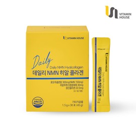 Vitamin House Daily NMN Hyal Collagen 30 sachets, 1 pack / 비타민하우스 데일리 NMN 히알콜라겐 30포, 1개