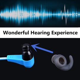 3 Pairs (S M L) Anti-Slip Silicone Eartips Earbuds Eargels Compatible with Synchros Reflect BT Sports Wireless Earphones