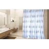 MSV Shower Curtain Premium Moshi of Polyester 180x200cm in Blue,
